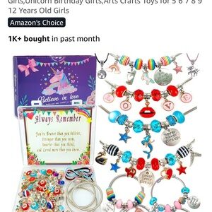 Unicorn Charm Bracelet Making Kit for Kids